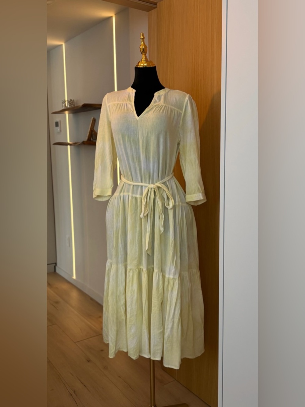 Gap Linen-Style Maxi Dress in Yellow | Sunlit Muse